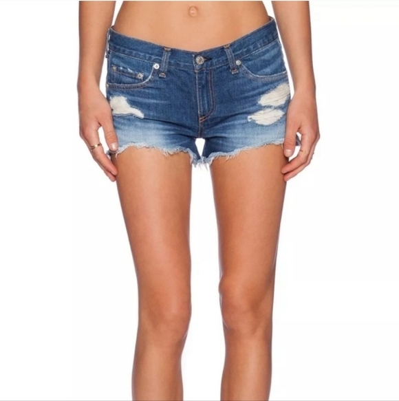 rag & bone Pants - Rag & Bone Denim Freeport Wash Distressed Cut Off Shorts Size 28